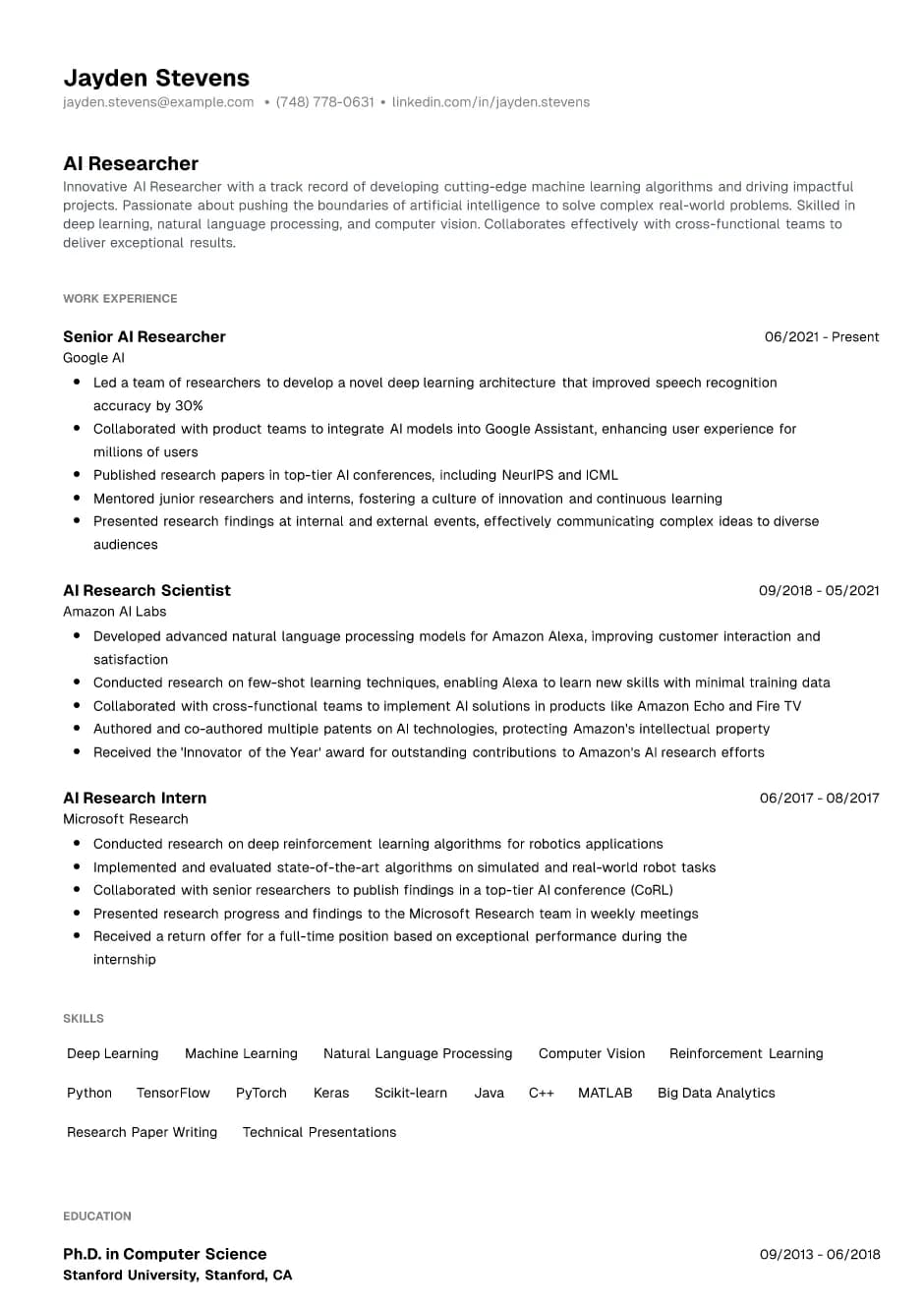 AI Researcher