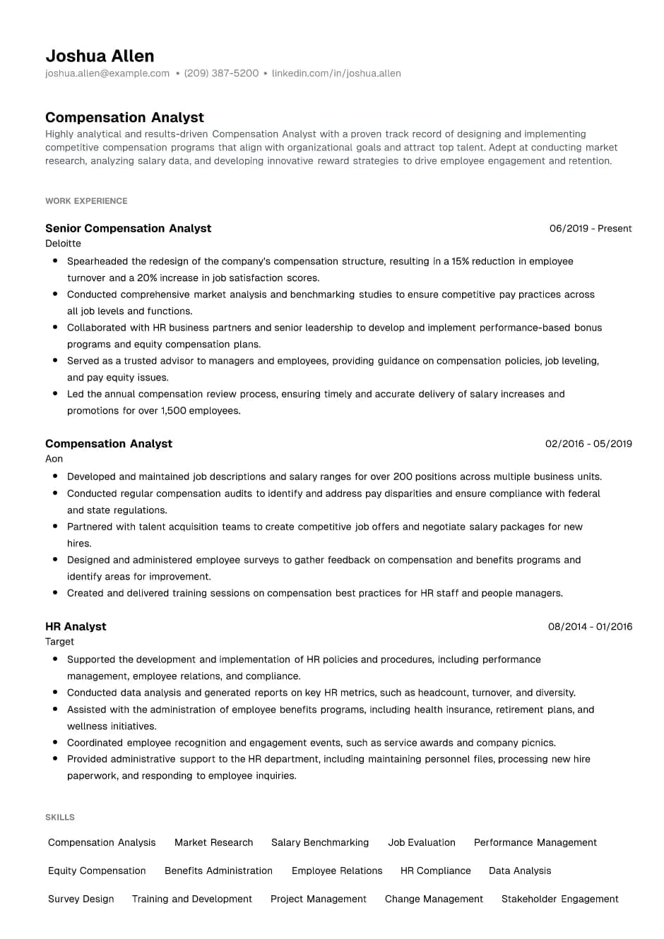 Compensation Analyst
