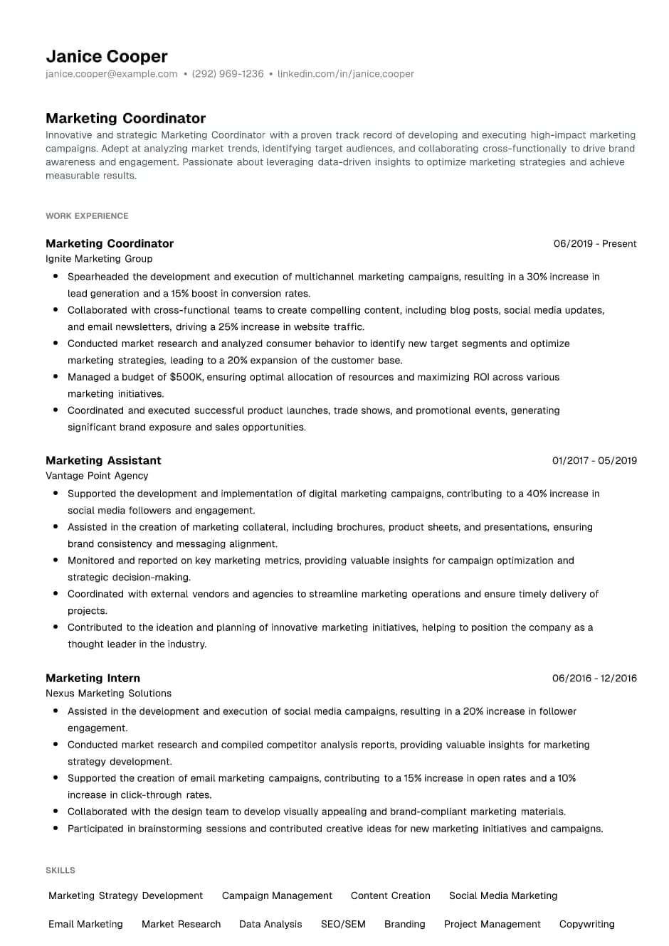 Marketing Coordinator