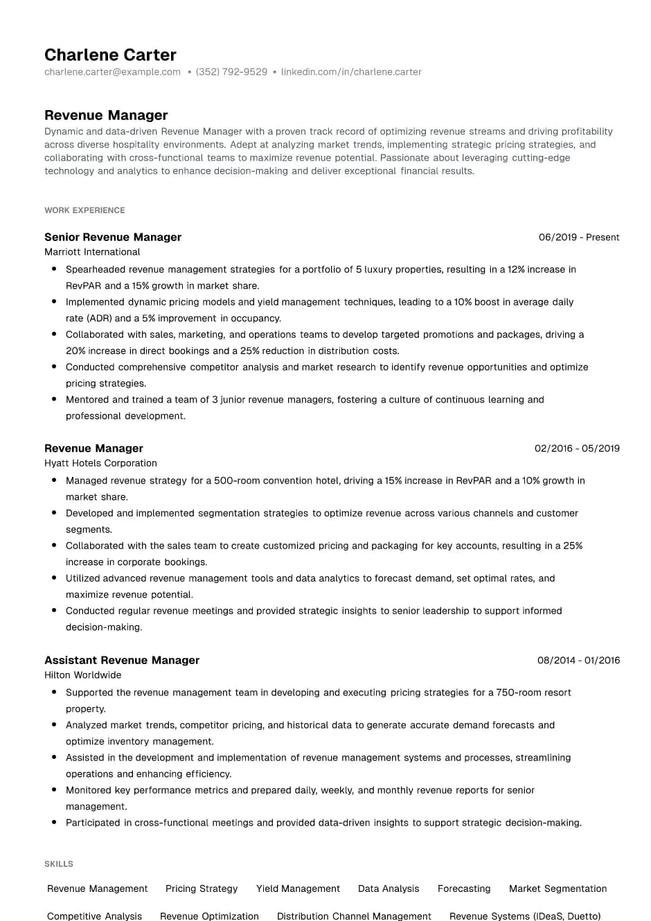 Revenue Manager