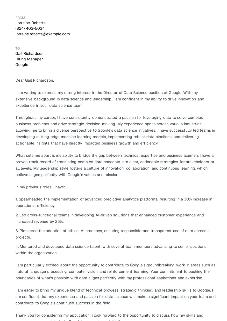 Director of Data Science