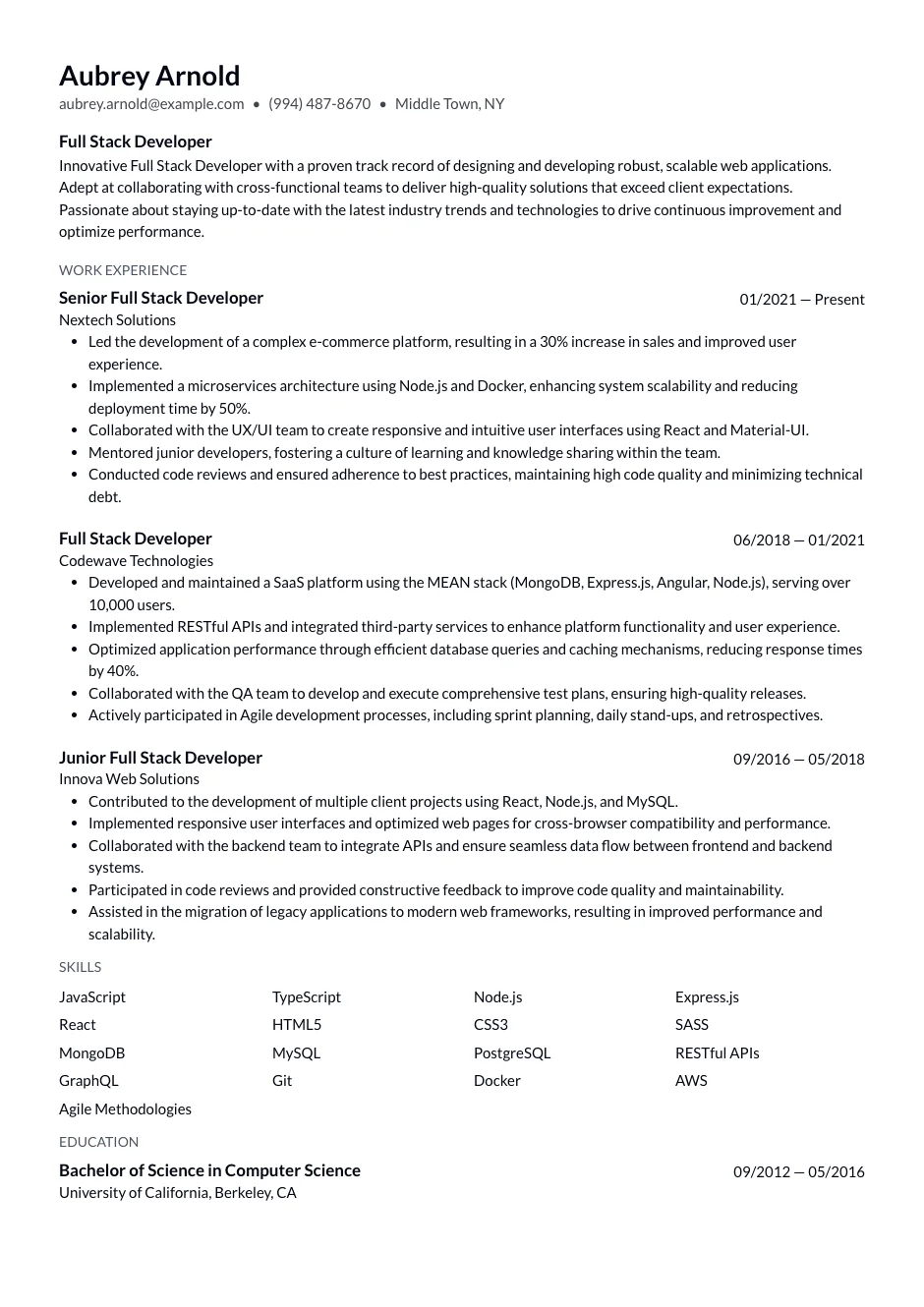 Kepler Resume Template Kepler